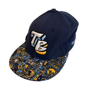 Melon Wear Chad Mize Tampa Bay Rays Baseball Cap Hat Graffiti Blue